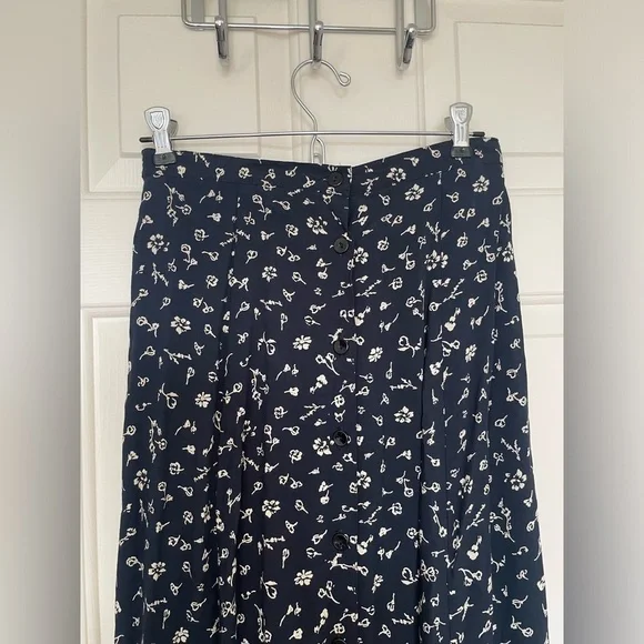 Vintage Inclinations floral cottage boho button skirt | S - Picture 2 of 8